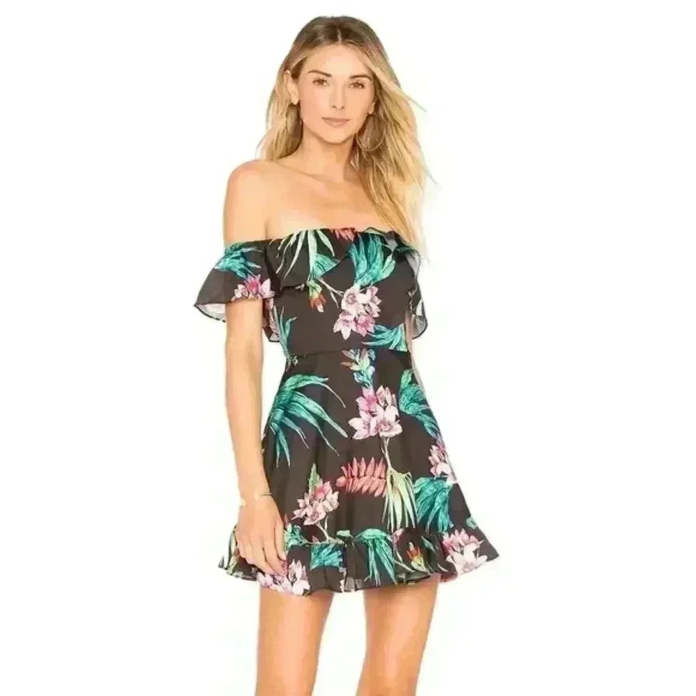 Lovers and Friends Island Dress in Miami Floral - size Medium